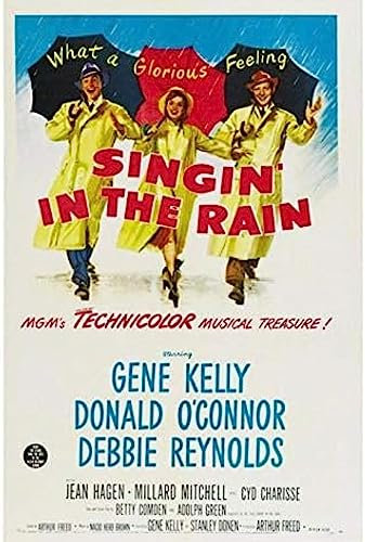 Poster Singin' In The Rain Vintage-Filmplakat, Wandkunst, Bilder, Leinwand, Malerei, Poster Und Drucke, Heimdekoration 50X70Cm Kein Rahmen