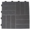 A2ZWORLD Piastrelle ad Incastro, 40X40X4.5cm 1.9KG, Pavimento Giardino Carrabile, Materiale riciclato WPC Composite in Legno e Plastica, Made In Italy, Grigio / Antracite
