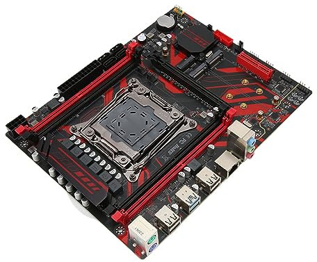 Dpofirs X99 LGA 2011 V3 Motherboard 4-Kanal-DDR4-Speicher-PC-Motherboard mit RTL8111G-Gigabit-LAN-Karte Gaming-Motherboard für den Bergbau