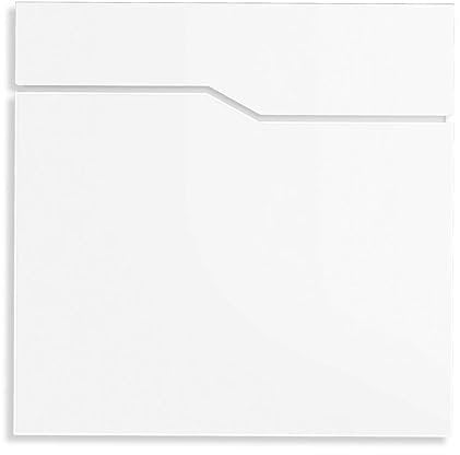 Metzler Briefkasten pulverbeschichtet in Verkehrsweiß RAL9016 - Wandbriefkasten mit Zeitungsfach - Postkasten Hoffmann