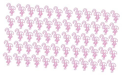 STOBOK 60 Stk Cartoon-Büroklammer Gold Tier Gummibänder buntes Papier büroklammern set Flamingo Lesezeichen bunte Büroklammer Büroklammern aus Metall Umspritzen Lesezeichenordner Kind