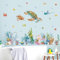 wondever Wandtattoo Unter dem Meer Seetang Wandaufkleber Meeresschildkröte Unterwasserwelt Korallen Tropischer Fisch Wandsticker Wanddeko für Kinderzimmer Babyzimmer Badezimmer