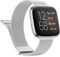 Oumida für Fitbit Versa 2 Armband / Fitbit Versa Armband für Herren & Damen, Edelstahl Magnetisches Metall Ersatzbänder für Fitbit Versa Lite/Versa SE (Silber)