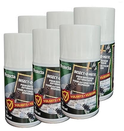 Insecticide 6x250ml Insect-O-Matic Anti-Mouches Anti-Moustiques Anti-Insectes Rampants et Volants (6)
