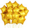 Stern Folienballons Gold Helium, Luftballon Gold Folie, Partyballons, Dekoration für Geburtstags, Deko Neujahr - 25 stk