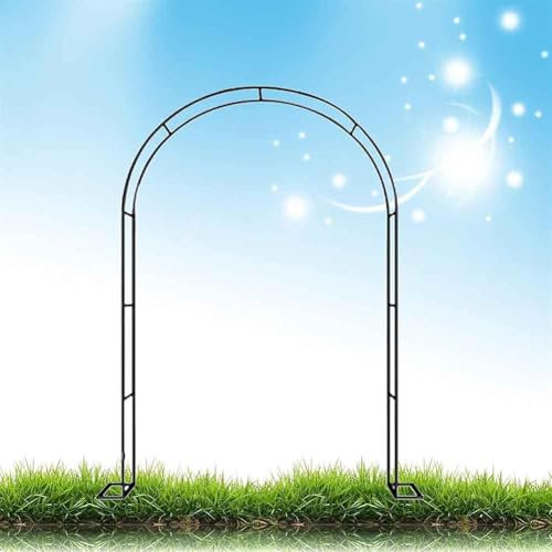 Großer Gartenbogen, extra breiter 300/350 cm Gartenlauben-Torbogen, Rosenbogen für Rosen, Kletterpflanzen-Unterstützung, Hochzeitsbogen, extra hoher Pergola-Spalier, Weinreben