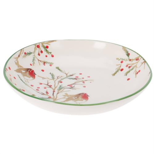 Home & Styling Weihnachtsschale aus Steingut, Ø 30 cm, Muster:Muster 3