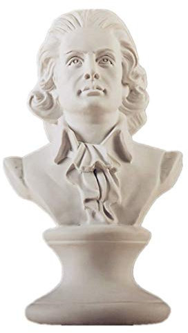Wall Art Wolfgang Amadeus Mozart Kopfporträts Büste Statue Klassische Periode Musiker Skulptur kreatives Geschenk Kunsthandwerk Bedroom Decor