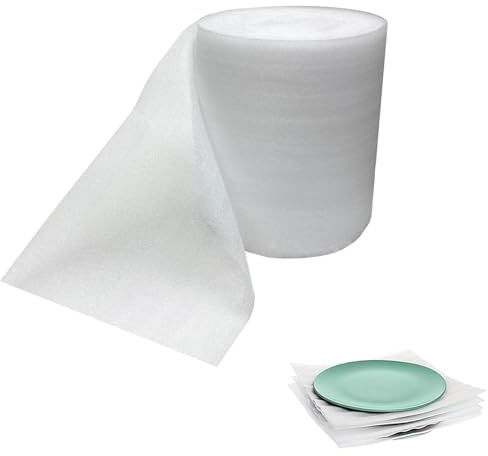 Rouleau de film en mousse souple pour déménagement, sous-couche d'isolation pour amortir les articles fragiles, 280 mm x 21 m