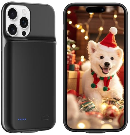 JDIRLDL 1 Pack Battery Case for iPhone 16 Pro, (7000mAh) Upgrade Higher Capacity Rechargeable Extended Battery Pack Charger Case, Protective Backup Charger Cover for iPhone 16 Pro