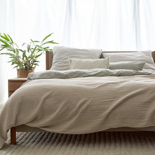 URBANARA COTA Musselin-Tagesdecke 180x200 cm I 100% Baumwolle Made in Portugal Weich & Atmungsaktiv I Sofa Bett-Überwurf Couchdecke Wohndecke Kuscheldecke Plaid Bedspread Oeko Tex 100 I Natur