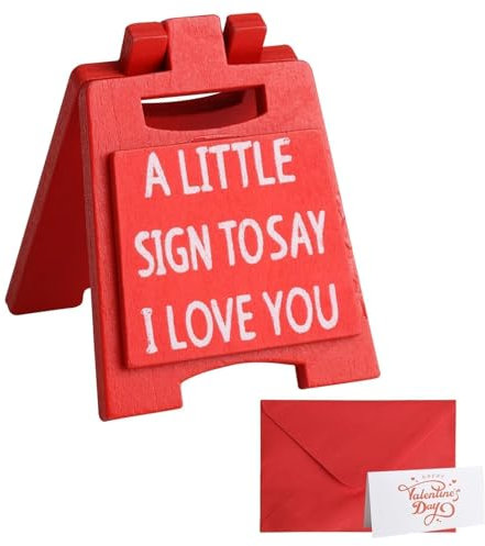 Generic Romantic I Love You Sign, Modern Decorative Sign, Small, Ideal for Valentine's Day, Birthday, Christmas, Wedding Gifts