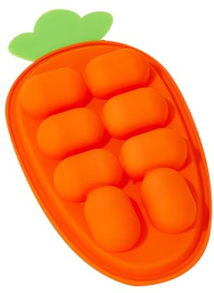 Formen für Babynahrung, Silikonformen für Babynahrung - Aufbewahrung von Babynahrung aus Silikon mit Karotten-Behältern mit Deckel - Box Baby Otto S
