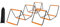 Ronyme Agility Ladder Agility Training Equipment Multifunktion Fußballfußarbeit Leiter Speed ​​Leiter, 12 Gitter