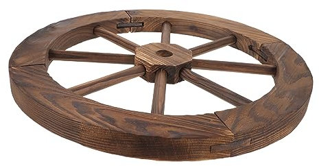 Hemobllo Hintergrund Wanddekoration Rad Wagendekor für den Außenbereich hängende dekorative Räder Dekorationen Bauernhausdekor Restaurants Romantik Wandhängedekoration hölzern