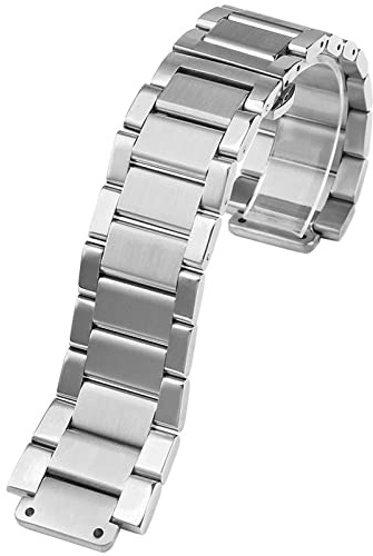 LCHJX Solid Edelstahl -Uhrengurtarmband ， für 27mm*19mm, Männer Frauen klassisches Edelstahl Uhrenband ， für Yubo Big Bang Uhren Band 27mm*19mm Ersatz