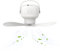 Pneterg - Lámpara de camping LED, ventilador de camping con luz y mando a distancia, recargable USB 7200 mAh, ventiladores de techo exterior para terraza, tienda, pesca y viajes
