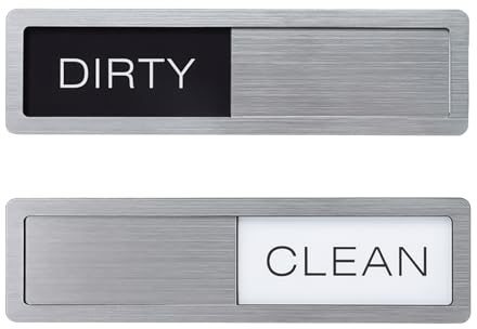 Clean Dirty Dishwasher Magnet, Dishwasher Magnet Clean Dirty Sign, Clear and Easy to Read Font, Indicator Tells Whether Dishes are Clean or Dirty, for Cleaning and Dirt Reminder, Kitchen Gadgets