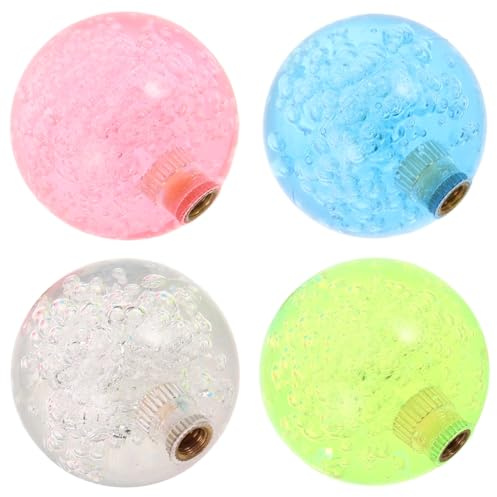 Toddmomy 4pcs Threaded Joystick Ball Heads for Game Stick Controllers Plastic Replacement Handles for Arcade Machines Fighting Games and Parties Reusable Gaming Rocker Knobs
