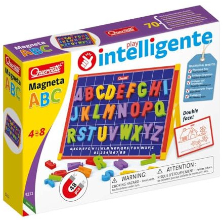 Quercetti - Magneta ABC - Magnetspiel, Lernspiel