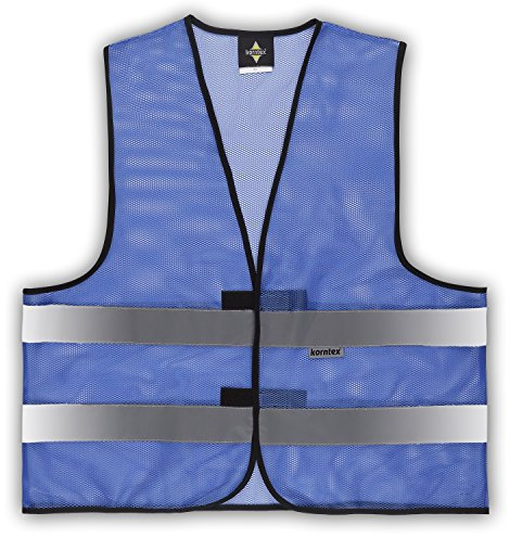 Korntex Warnweste Mesh Größe L/XL (Meshgewebe) Blau Sommerwarnweste