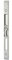 FERCO by THIRARD - Gâche centrale en applique pour porte d'entrée, droite, 208x17x8mm, comp. Europa-Fercomatic, G-22898-00-R-1