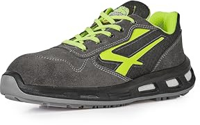 U-Power Red Lion® Yellow, Sicherheitsschuhe aus Leder, leichte, durchtrittsichere Unisex-Turnschuhe, Bastsohle, Infinergy-Einsatz, mit Aluminium-Zehenkappen - Yellow 38