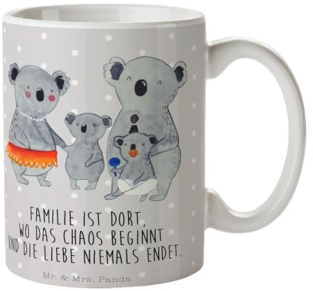 Mr. & Mrs. Panda Tasse Koala Familie - Geschenk, Family, Kinder, Kaffeetassen, Koalas, Familienleben, Oma, Opa, Bruder, Geschenk Tasse, Geschwister,