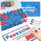FOOZZILLA Magnetisches Buchstaben und Zahlen Set 208 teilig,mit doppelseitiger Magnettafel Schaumstoff-Alphabetbuchstaben für Kinder,die das ABC Lernen und im Klassenzimmer Rechtschreibung Lernen