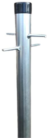 3 Meter Washing Line Post, Galvanised Pole One Piece, Heavy duty Clothes Pole Line (10 Feet)
