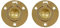QCAA Solid Brass Flush Ring Pull Round, 1-1/2, Polished Brass, 2 Pack, Made in Taiwan