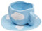 Koythin Ceramic Coffee Mug with Saucer Set, Cute Cloud Coffee Mug and Cup for Office and Home, Blue Sky and White Clouds Cups, 10 oz/300 ml for Latte Tea Milk