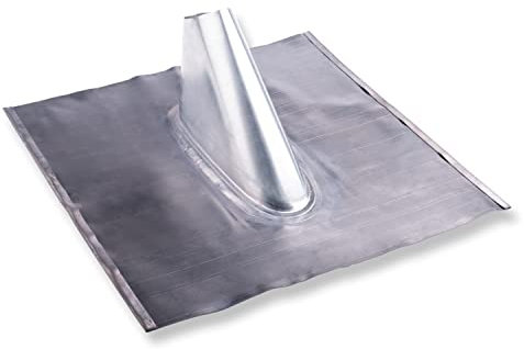DUR-line BZ XL - Bleiziegel - einteilig für die Dachabdichtung an Antennenmaste für bis zu Ø 60 mm - Dachziegel aus Blei 410 x 400 mm