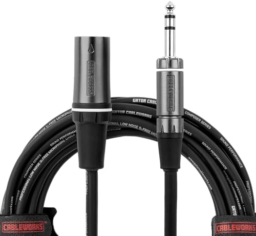 Gator Cableworks GCWC-XLR-20MTRS - Cable XLR/TRS, 6 metros