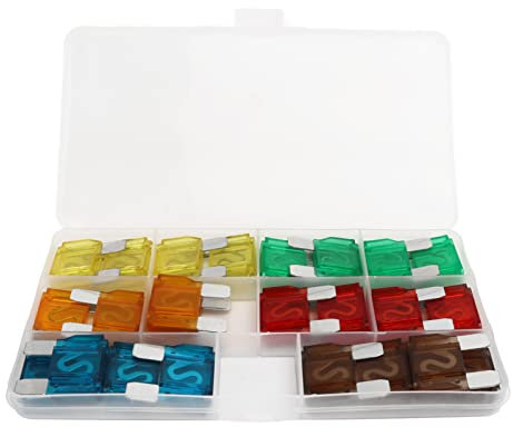 Kit de fusibles para coche ,caja de plástico rápido ,20 A ,30 A ,40 A ,50 A ,60 A ,70 A ,fusible automático ,ligero ,preciso ,con caja de almacenamiento para vehículos