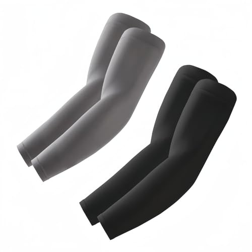 ROXUN Mangas de Brazo para Hombres y Mujeres Deporte Compresión Protección | mangas refrigerantes,Sin costuras,ligero y transpirable,Ideales para ciclismo,vóley,básquetbol y tenis en verano
