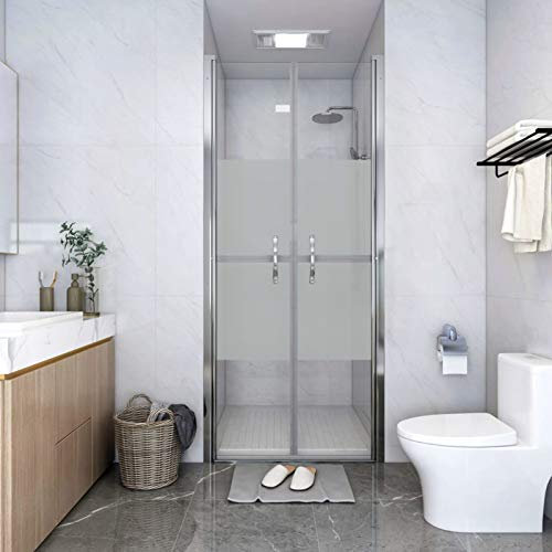 BaraSh Duschtür Halbmatt ESG 91x190 cm Dusche SchiebetüR Duschabtrennung