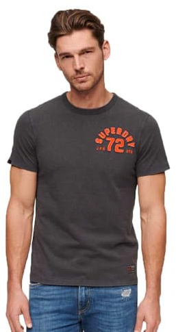 Superdry Herren Vintage Athletic T-Shirt mit kurzen Ärmeln