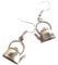 Silver Teapot Earrings for Women in a Dangle Style, Afternoon Tea Jewellery