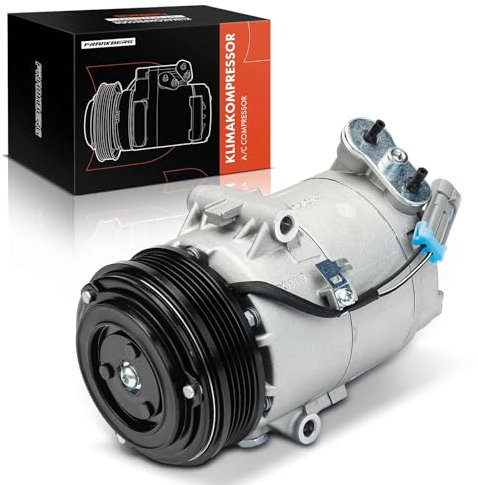 Frankberg Compresor de aire acondicionado con embrague Gasolina Compatible con Astra G Caravan T98 Astra G CC T98 Astra G Sedán T98 Corsa C X01 Replace# 89197incl. aceite premezclado