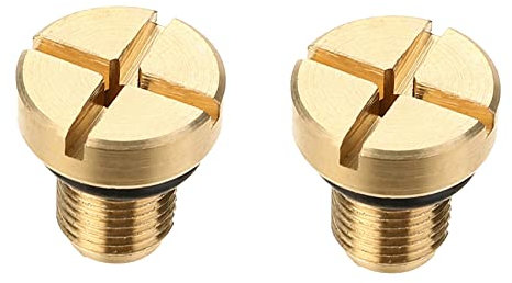 Plawee 2X 17111712788 Tornillo de Purga del Tanque de Expansión del Refrigerante de Desbordamiento del Radiador para E36 E39 E46 Etc.