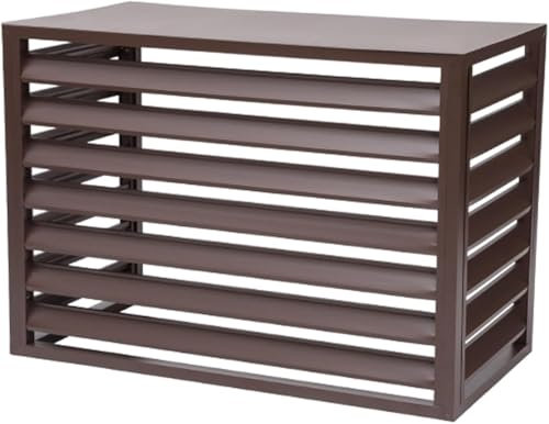 Klimaanlagen-Abdeckung für den Innenbereich Kondensator-Schutzzaun für Klimaanlagen diebstahlsicheres Robustes Aluminium-Hochleistungs-AC-Gestell freistehender Allwetter-Klimaanlagenrahm