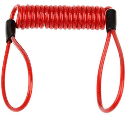 120 cm Sicherheit Lanyard Security Anti -Diebstahl Motorrad Motorradscheibenscheiben -Bremsalarmschloss Reminder Federkabel