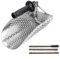 HOHOVYVY Detector de Metales, pala de arena, colador de playa con mango largo para detector de metales, 3 o 4 piezas, pala de arena de acero inoxidable (3 secciones)