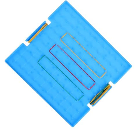 Abaodam Double Sided Boys and Girls Geoboard Toddler Peg Board for Boys and Girls Math Learning Tool Elementary School Educational Toy