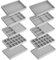QWORK® Set de 10 Organizadores de Joyas de Terciopelo para Cajones - 21x12x2.5cm - Diseño Apilable