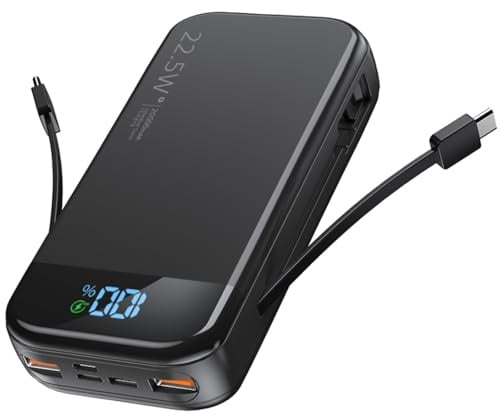 SOUNIX Power Bank 20000 mAh, 22,5 W USB-C Schnellladung Powerbank