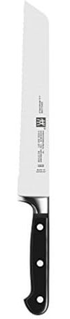 ZWILLING Professional S 20.3 cm rasiermesserscharfes deutsches Brotmesser, hergestellt in firmeneigener deutscher Manufaktur mit Spezialformel Stahl perfektioniert seit fast 300 Jahren,