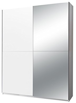 Schwebetürenschrank VICTOR 2 Kleiderschrank Schrank Schlafzimmer weiß Spiegel 170cm