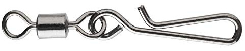 DAIWA Fast Attach Snap Wirbel mit Clip-Karabiner stahlgrau 14905-800